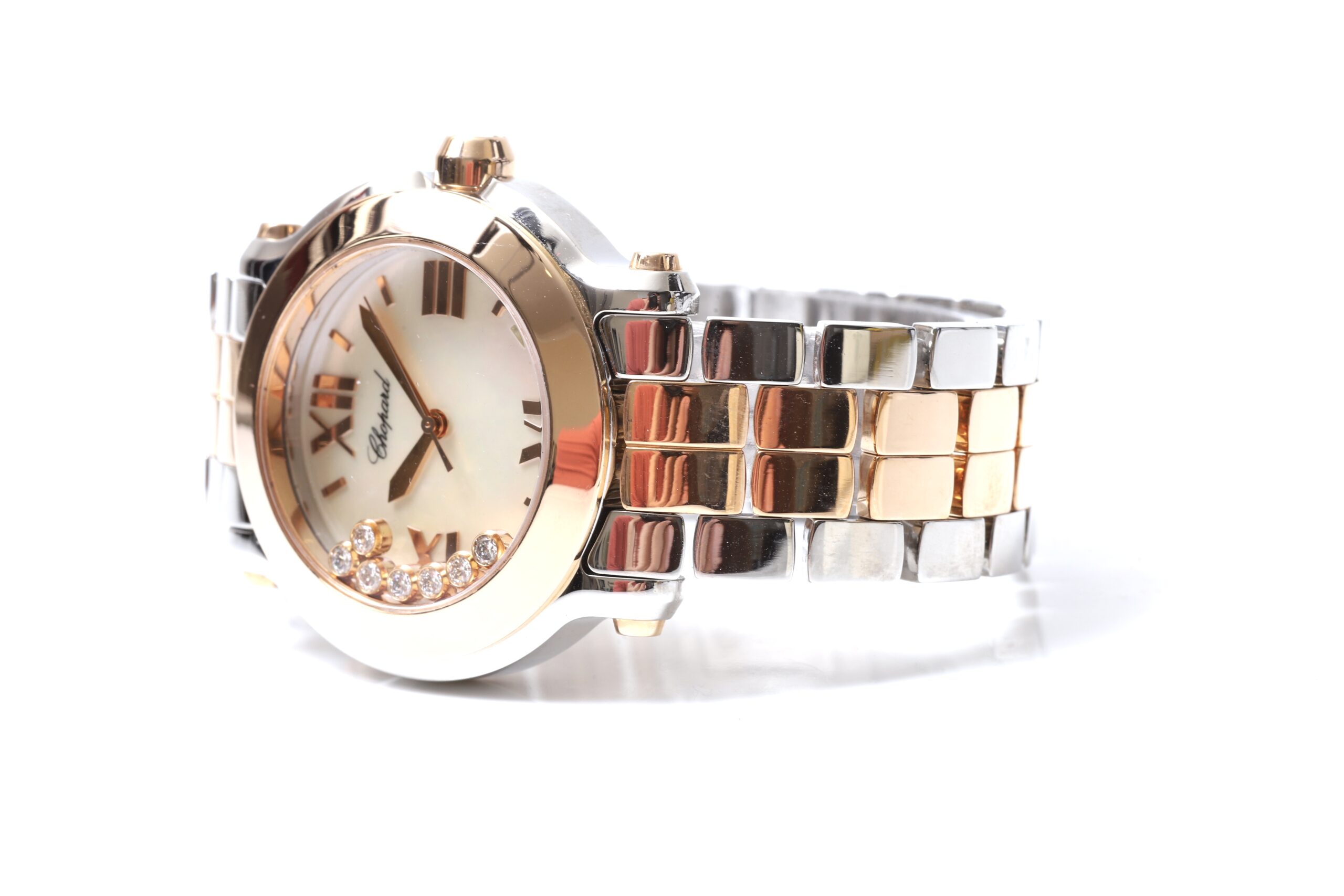 Chopard Happy Sport Diamonds Rose Gold Mother of Pearl Dial 36mm