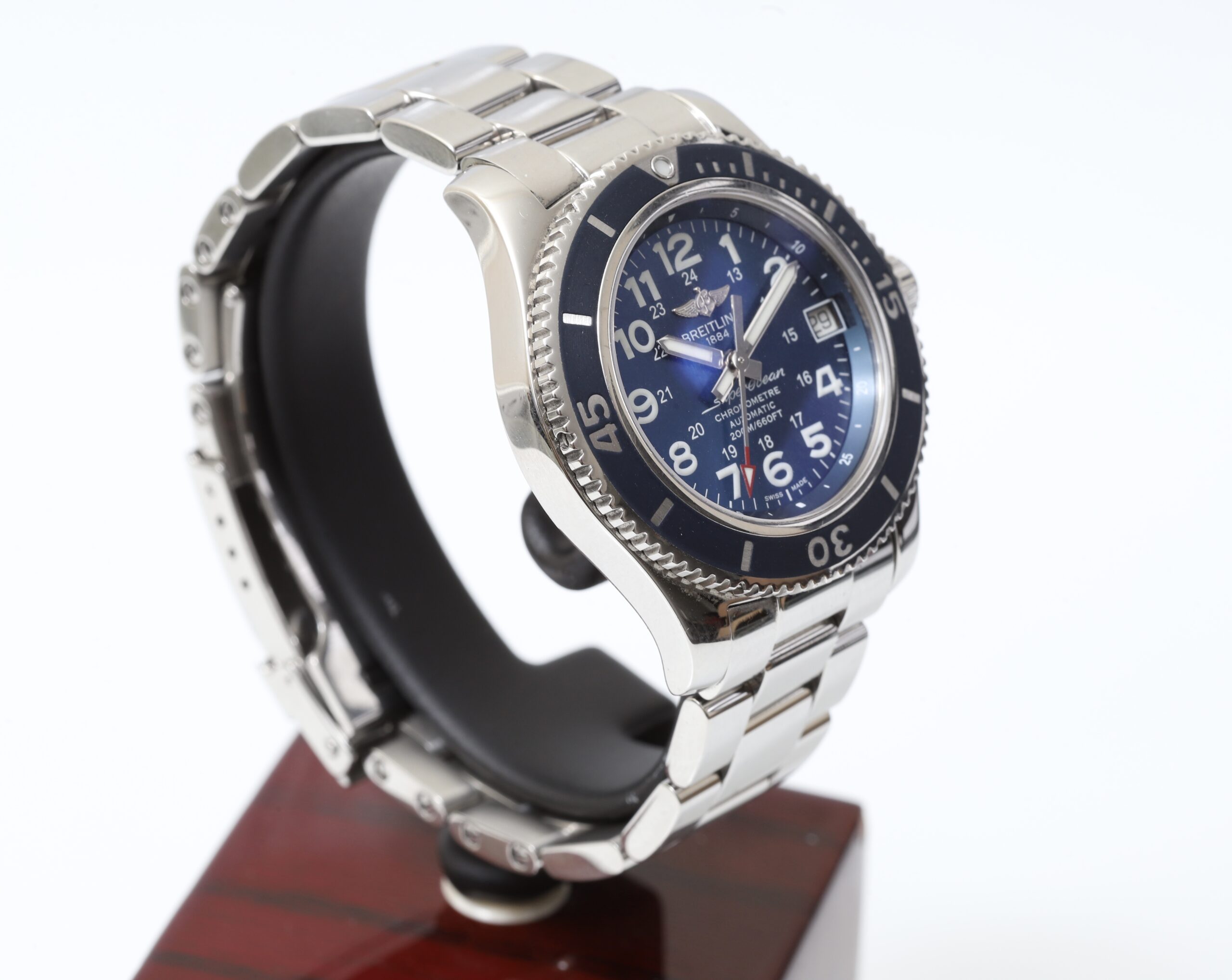 Breitling Superocean II 36mm Blue Face Stainless Steel