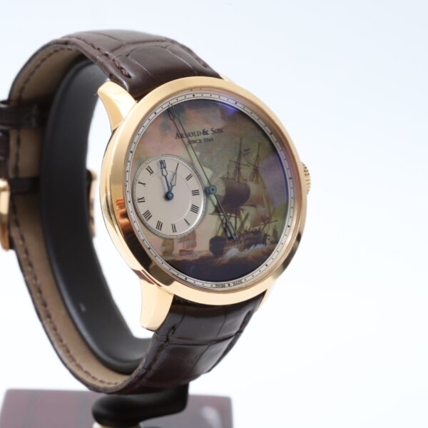 Arnold & Son Indiamen Enamel Dead Seconds Pink Gold 28 Limited Edition 44mm