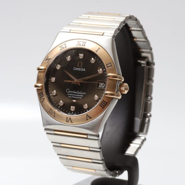 Omega Constellation 95 Chronometer Steel & Gold Automatic 35mm Chocolate Dial