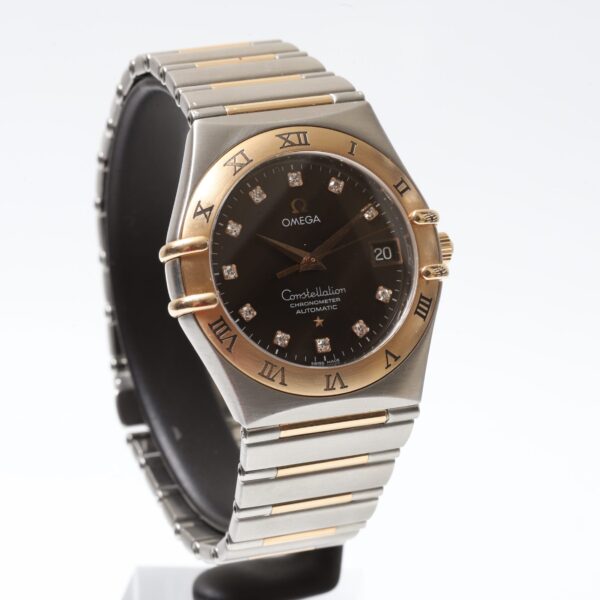 Omega Constellation 95 Chronometer Steel & Gold Automatic 35mm Chocolate Dial