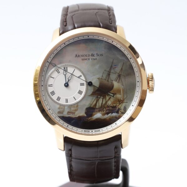Arnold & Son Indiamen Enamel Dead Seconds Pink Gold 28 Limited Edition 44mm