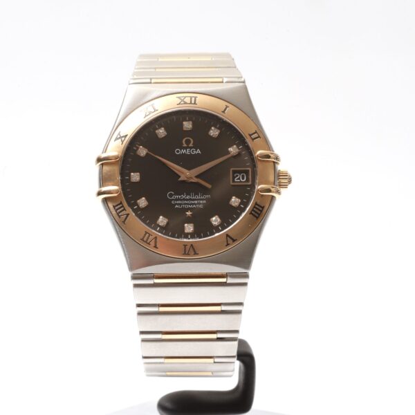 Omega Constellation 95 Chronometer Steel & Gold Automatic 35mm Chocolate Dial