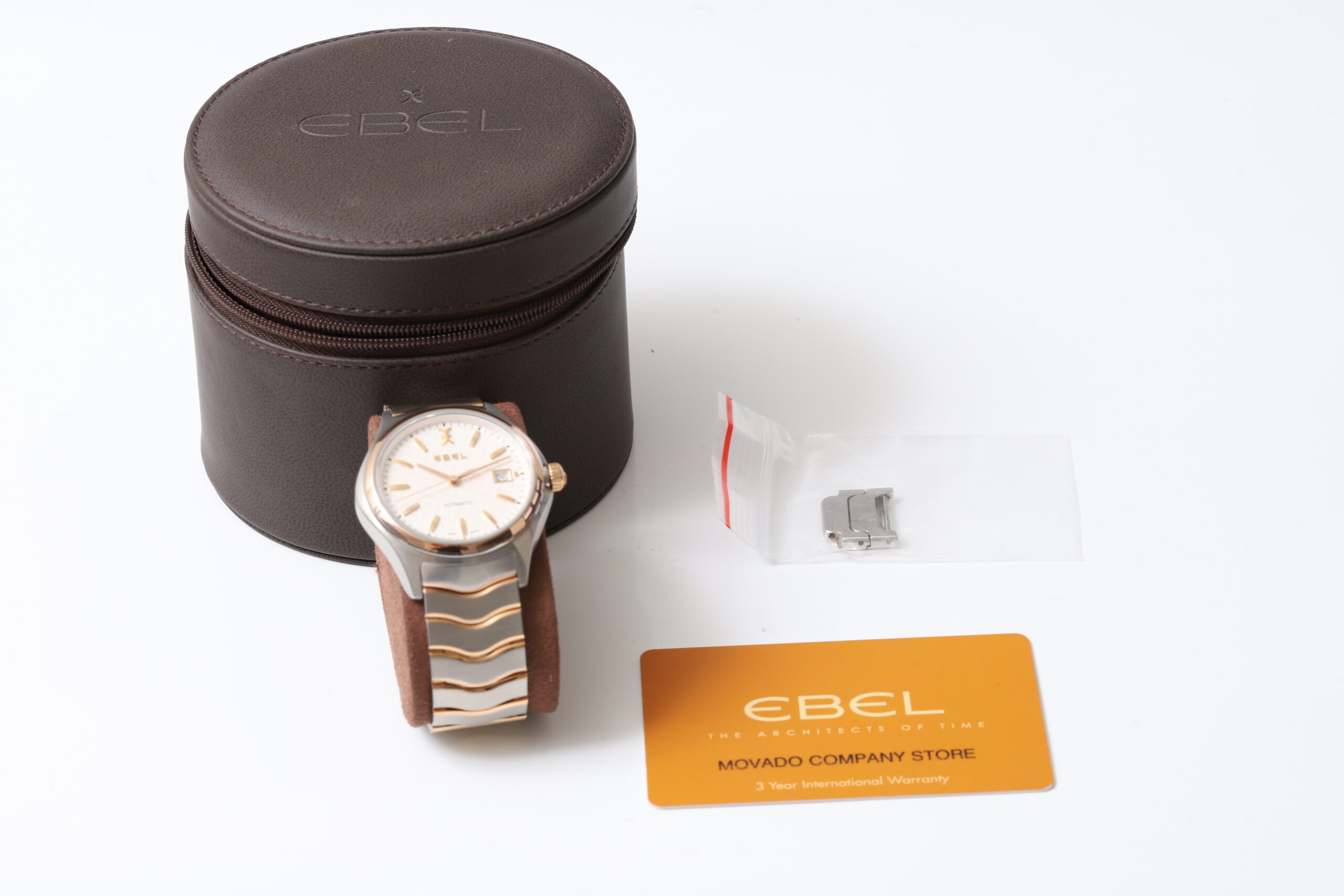 Ebel Wave Steel & Rose Gold Automatic 40mm Men’s Watch