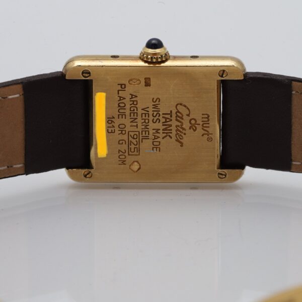 Cartier Tank Vermeil Must de 925 Silver Gold Plated