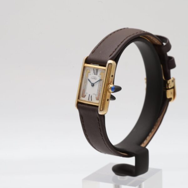 Cartier Tank Vermeil Must de 925 Silver Gold Plated