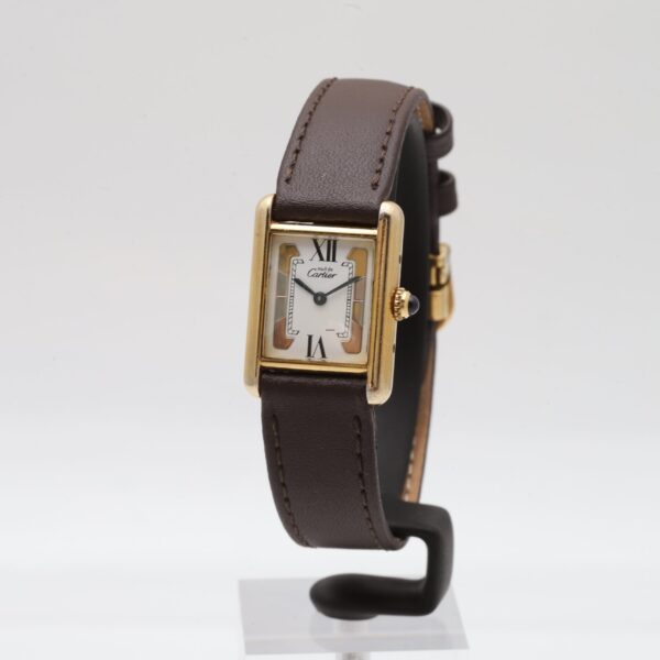 Cartier Tank Vermeil Must de 925 Silver Gold Plated