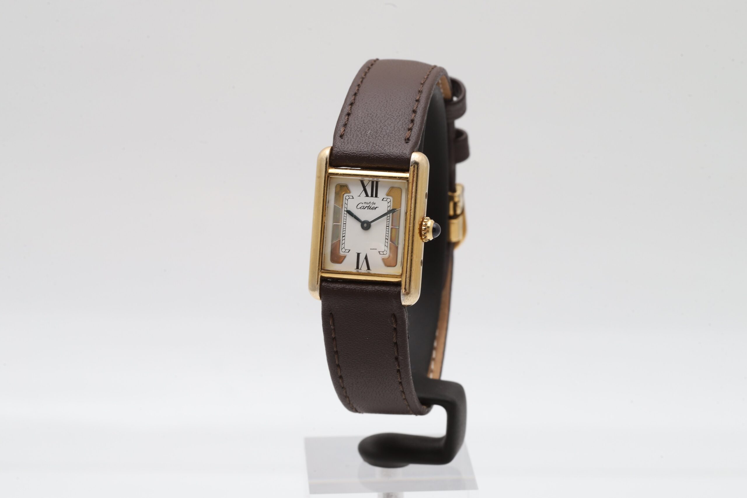 Cartier Tank Vermeil Must de 925 Silver Gold Plated Cartier Tank Vermeil Must de 925 Silver Gold Plated