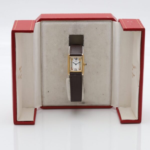 Cartier Tank Vermeil Must de 925 Silver Gold Plated