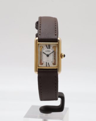 Cartier Tank Vermeil Must de 925 Silver Gold Plated