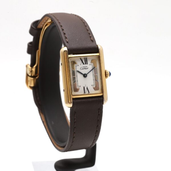 Cartier Tank Vermeil Must de 925 Silver Gold Plated