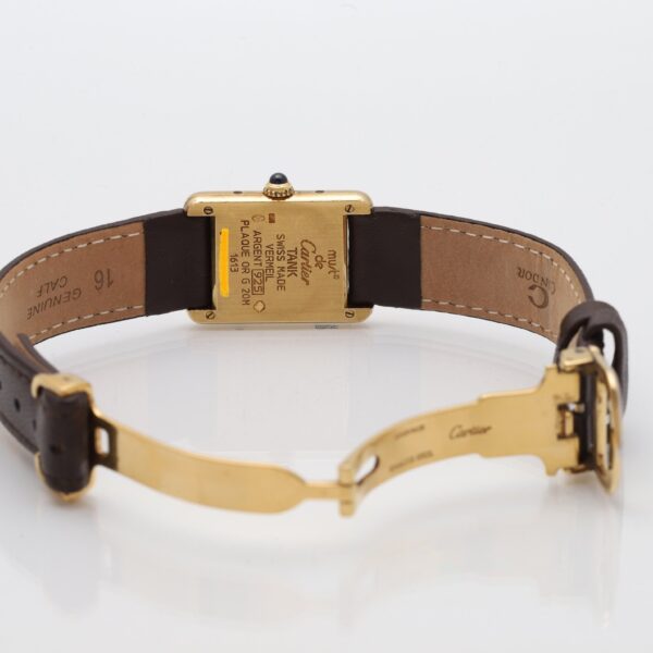 Cartier Tank Vermeil Must de 925 Silver Gold Plated