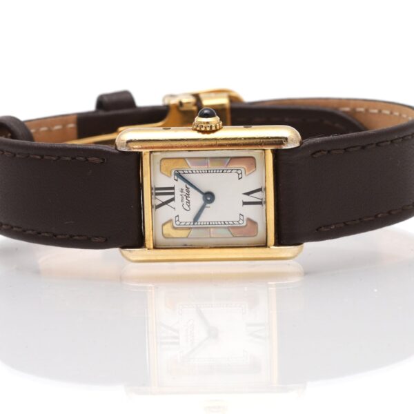 Cartier Tank Vermeil Must de 925 Silver Gold Plated