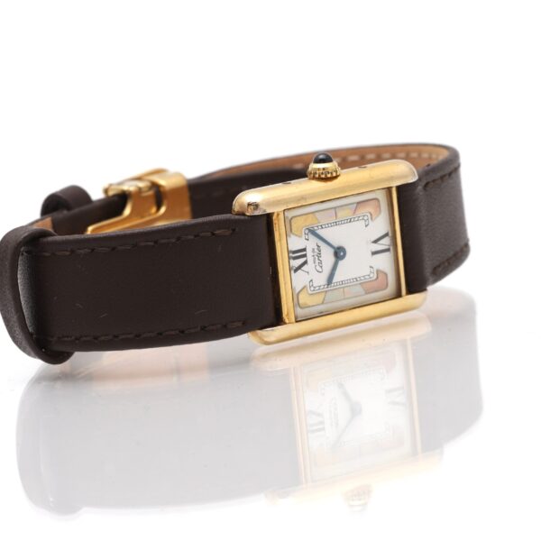 Cartier Tank Vermeil Must de 925 Silver Gold Plated