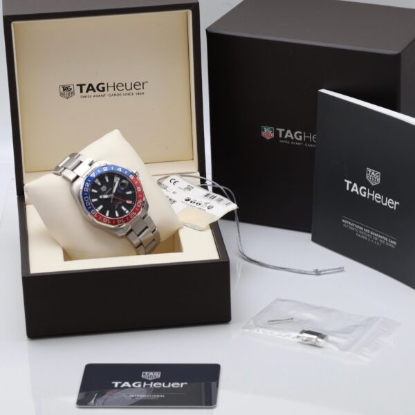 TAG Heuer Aquaracer Pepsi Bezel GMT 43mm Automatic Calibre 7