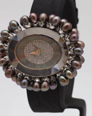 Kern Les Briolettes Pearl Drops 18k White Gold Diamonds