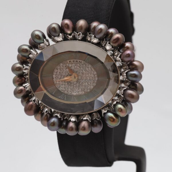 Kern Les Briolettes Pearl Drops 18k White Gold Diamonds