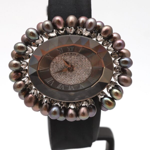 Kern Les Briolettes Pearl Drops 18k White Gold Diamonds