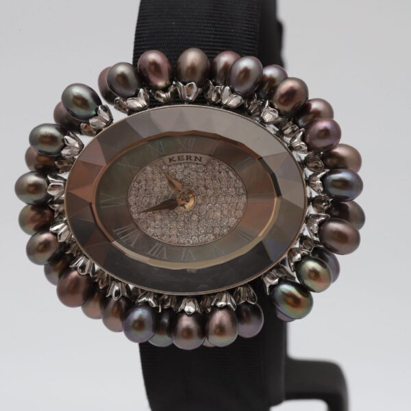 Kern Les Briolettes Pearl Drops 18k White Gold Diamonds