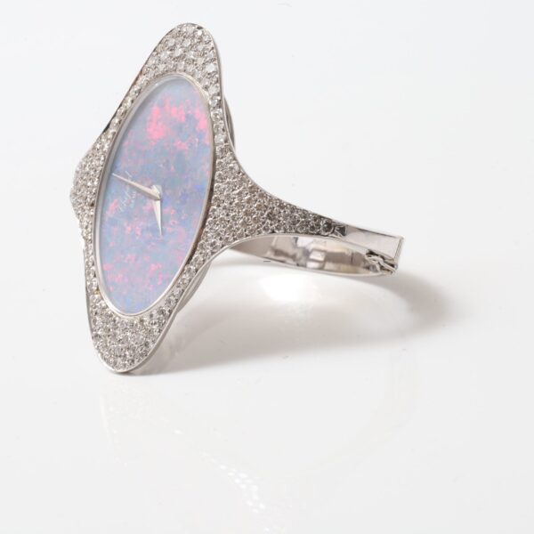Chopard 18k White Gold And Diamonds Mother of Pearl Watch