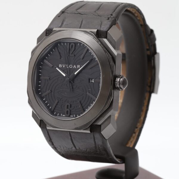 Bulgari Octo Solotempo 41mm Black Maori Tattoo Automatic