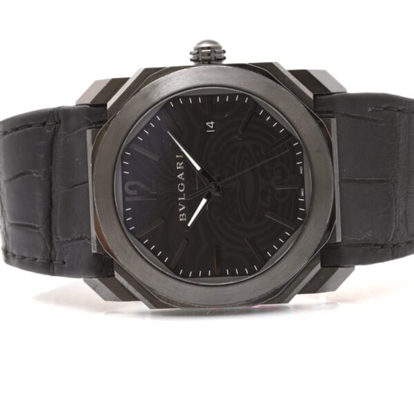 Bulgari Octo Solotempo 41mm Black Maori Tattoo Automatic
