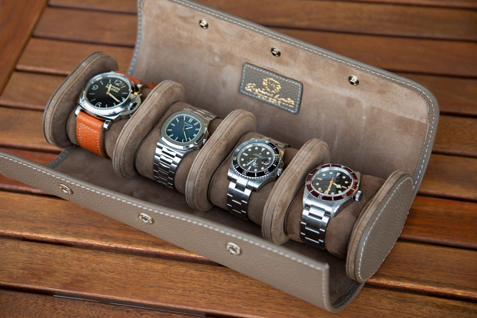 Galata Togo Beige Watch Roll 4x