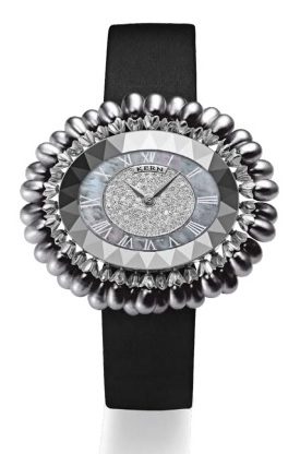 Kern Les Briolettes Pearl Drops 18k White Gold Diamonds