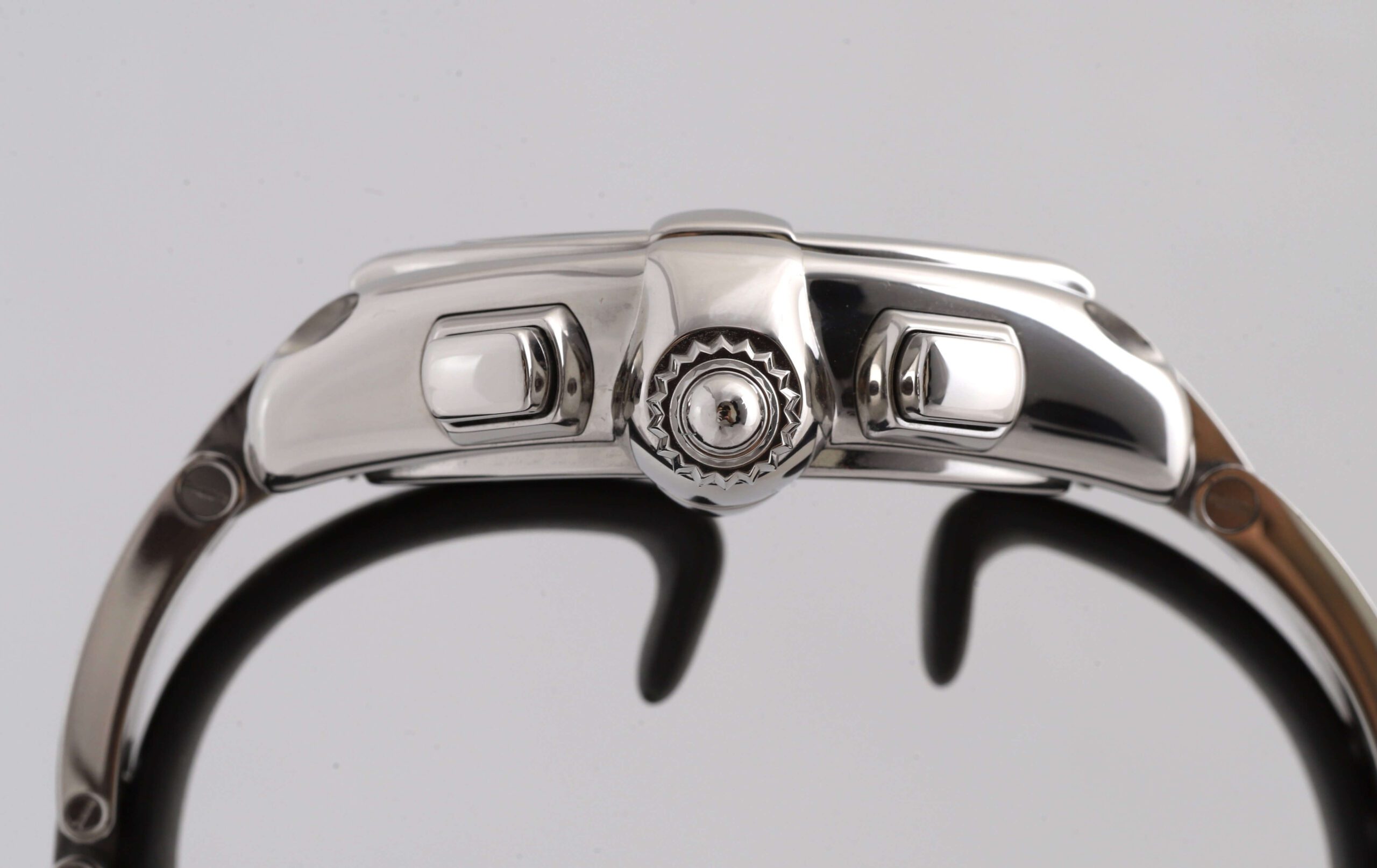 Cartier Roadster Chronograph Automatic Black Face Stainless Steel