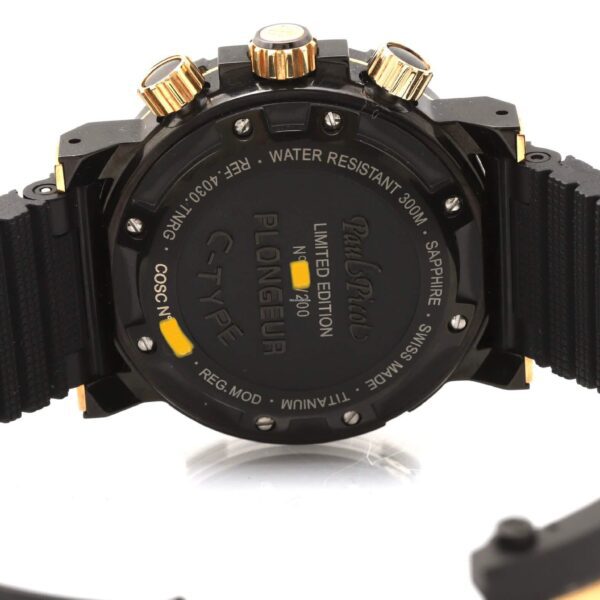 Paul Picot Plongeur C-Type 18k Rose Gold And Titanium Black PVD 48mm Automatic