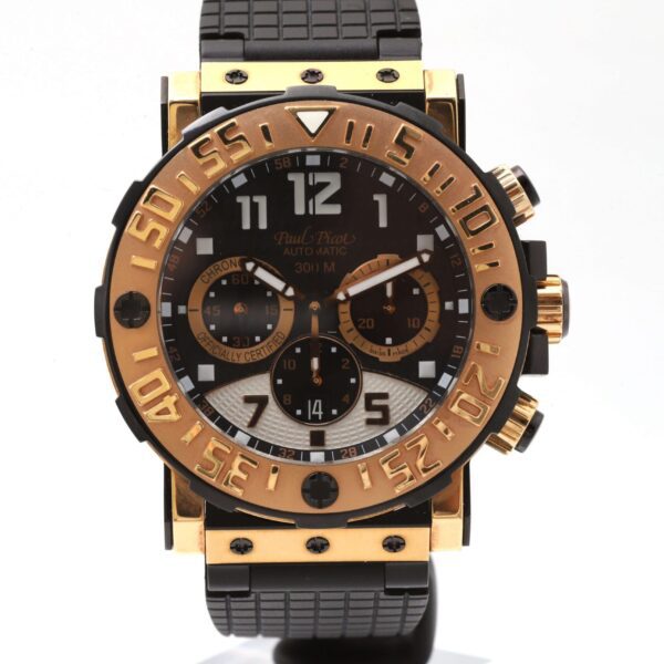 Paul Picot Plongeur C-Type 18k Rose Gold And Titanium Black PVD 48mm Automatic