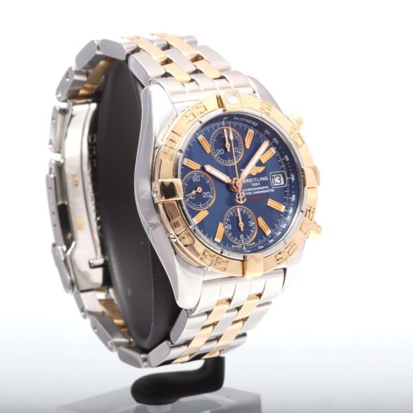 Breitling Chrono Cockpit Steel And Gold Blue Dial Automatic