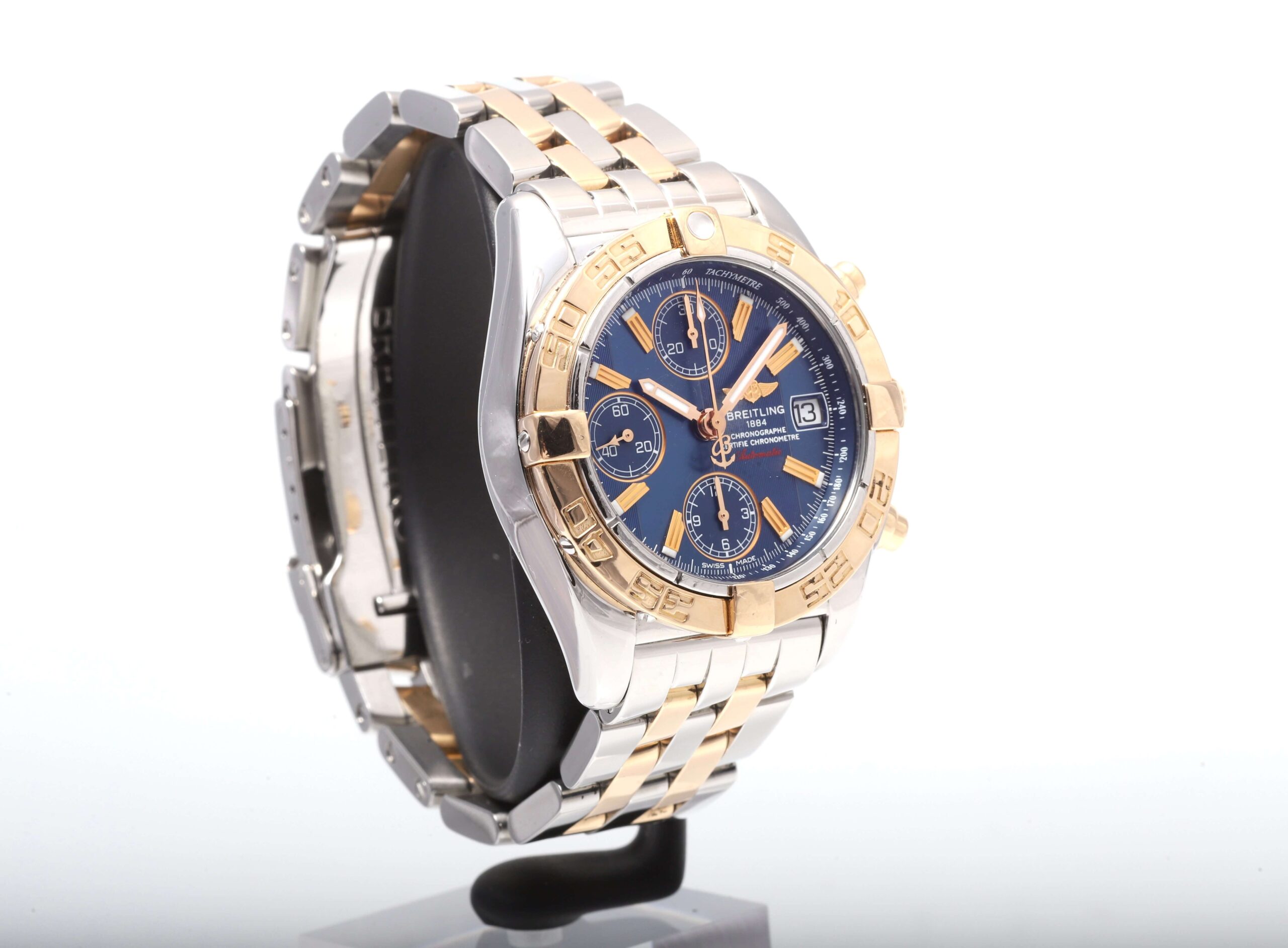 Breitling Chrono Cockpit Steel And Gold Blue Dial Automatic Breitling Chrono Cockpit Steel And Gold Blue Dial Automatic