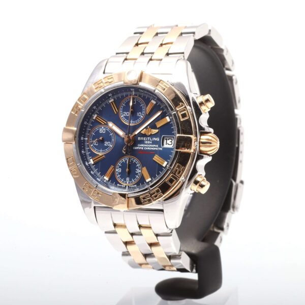 Breitling Chrono Cockpit Steel And Gold Blue Dial Automatic
