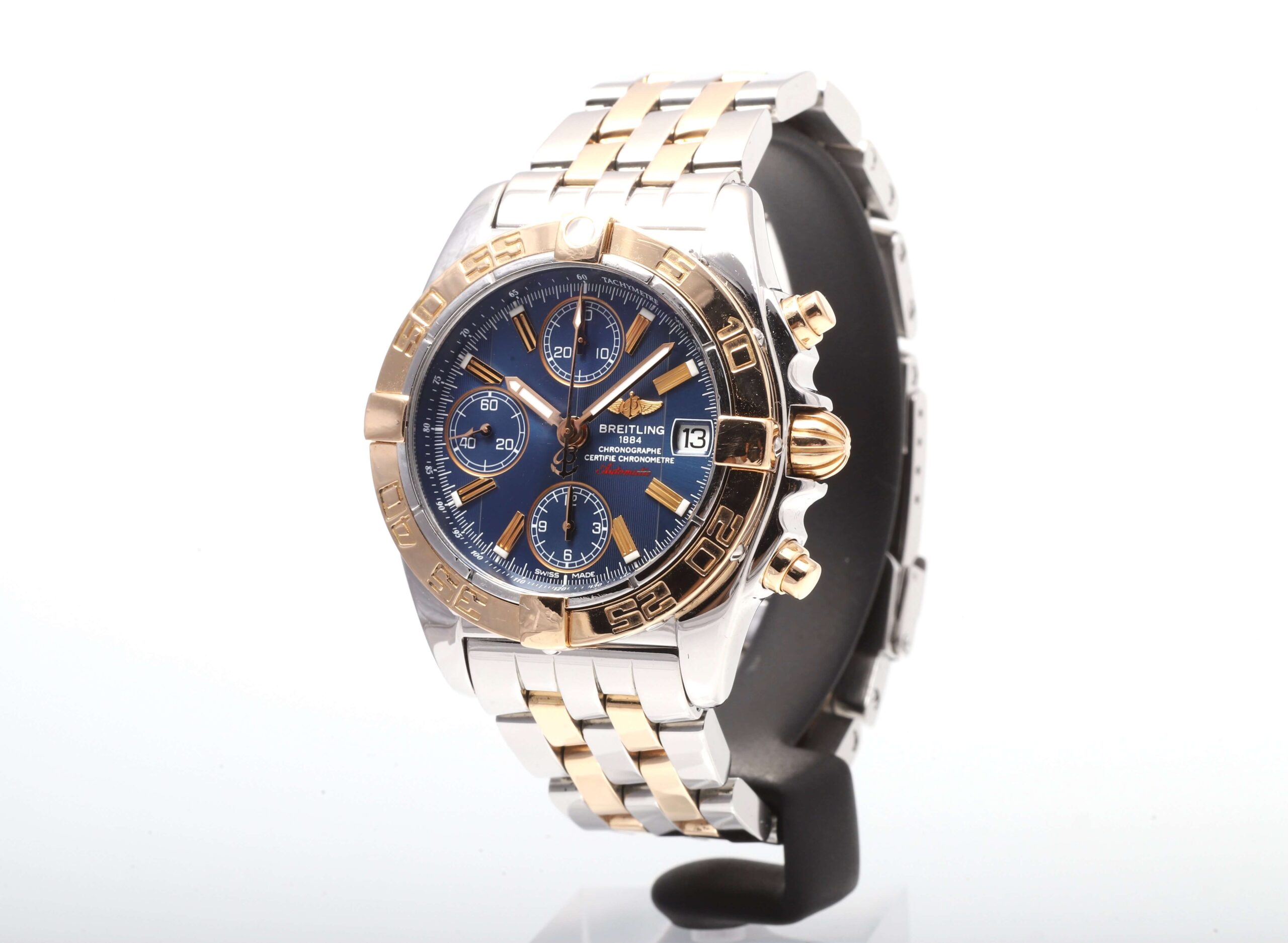 Breitling Chrono Cockpit Steel And Gold Blue Dial Automatic Breitling Chrono Cockpit Steel And Gold Blue Dial Automatic