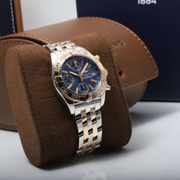 Breitling Chrono Cockpit Steel And Gold Blue Dial Automatic