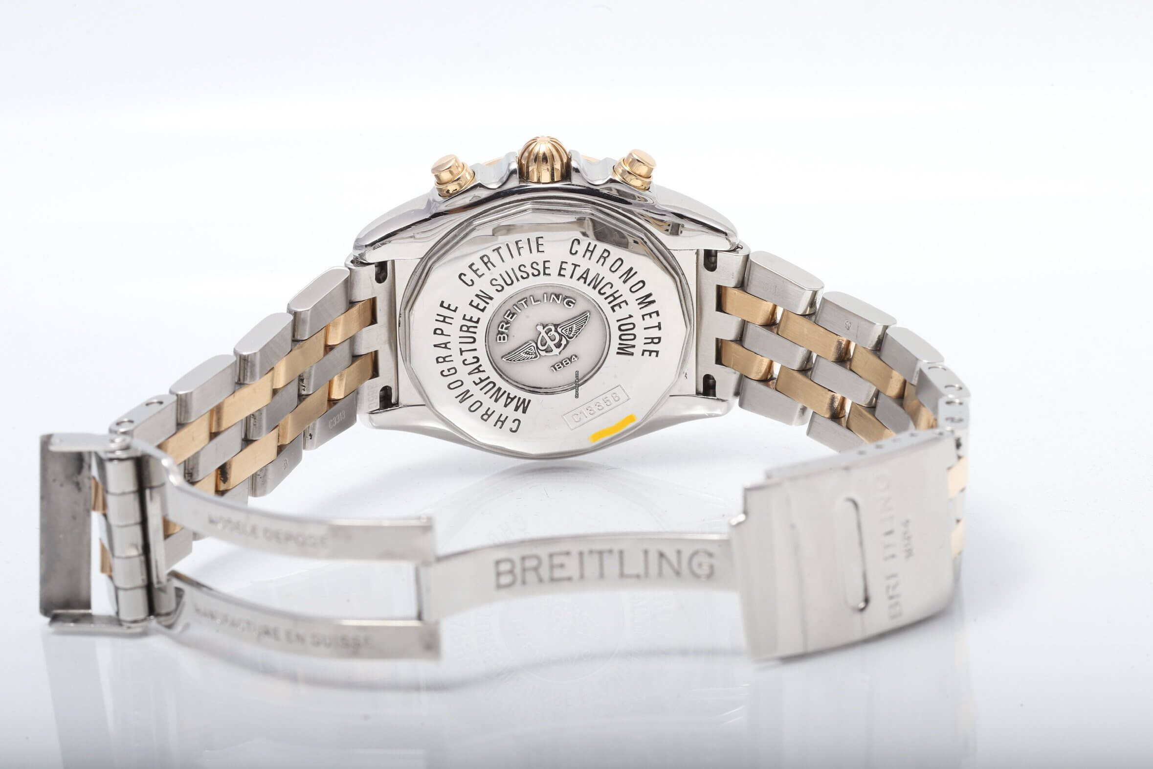 Breitling Chrono Cockpit Steel And Gold Blue Dial Automatic Breitling Chrono Cockpit Steel And Gold Blue Dial Automatic
