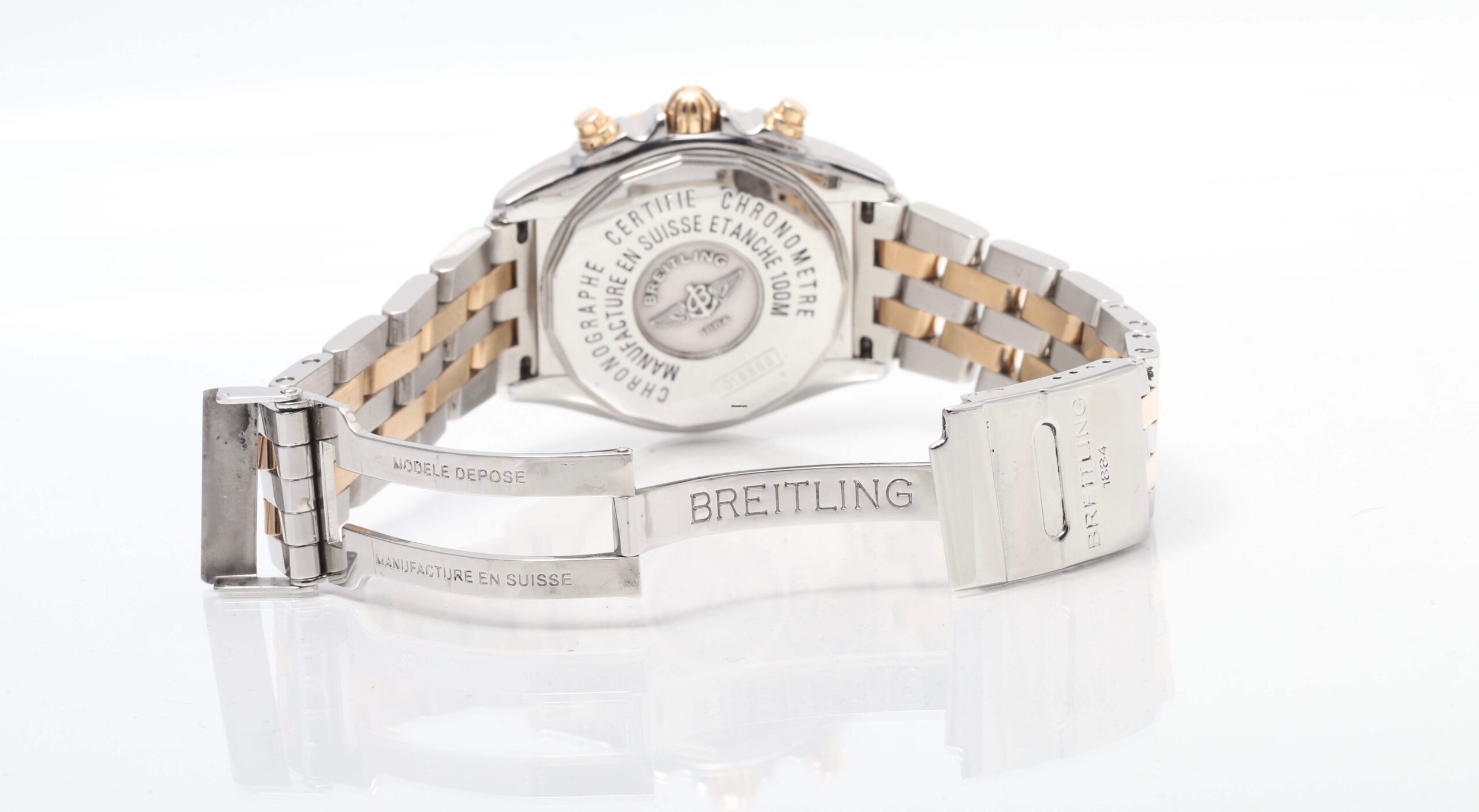 Breitling Chrono Cockpit Steel And Gold Blue Dial Automatic Breitling Chrono Cockpit Steel And Gold Blue Dial Automatic