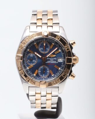 Breitling Chrono Cockpit Steel And Gold Blue Dial Automatic