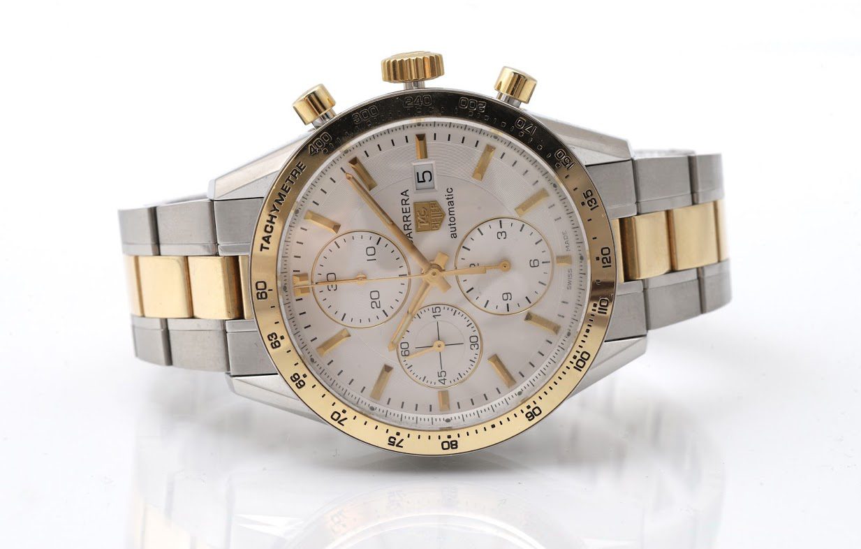 TAG Heuer Carrera 41mm Steel & Gold Automatic Chronograph