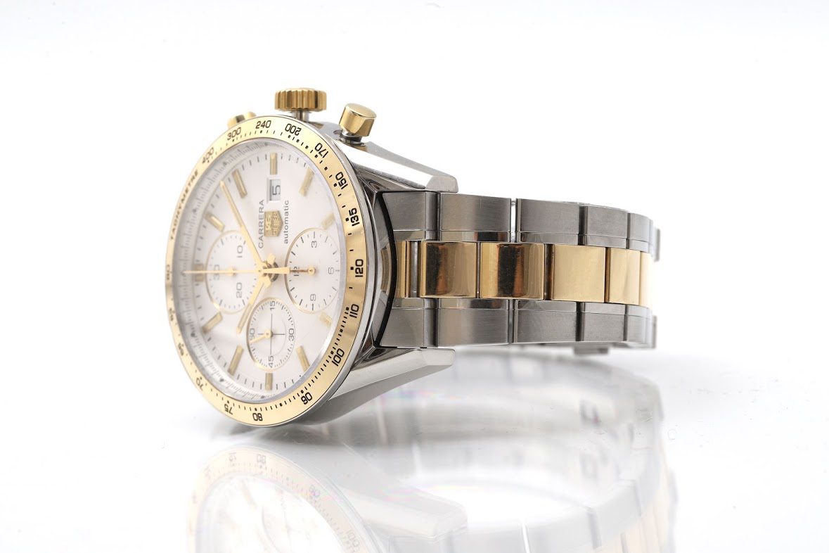TAG Heuer Carrera 41mm Steel & Gold Automatic Chronograph