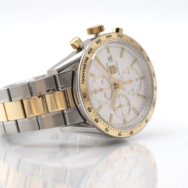 TAG Heuer Carrera 41mm Steel & Gold Automatic Chronograph