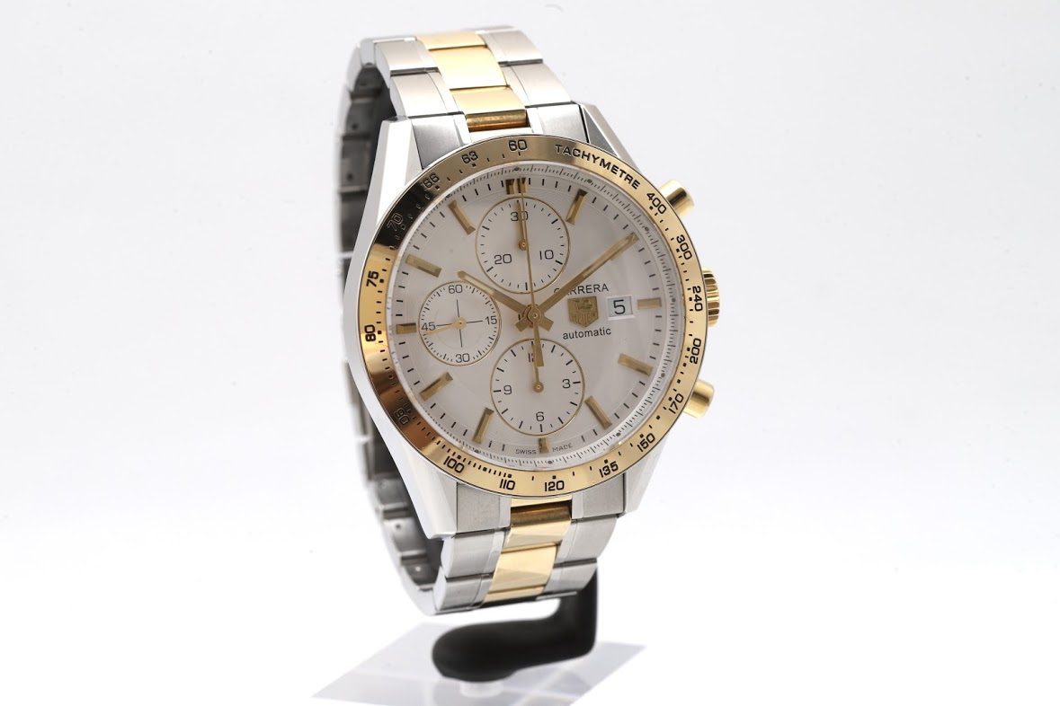 TAG Heuer Carrera 41mm Steel & Gold Automatic Chronograph