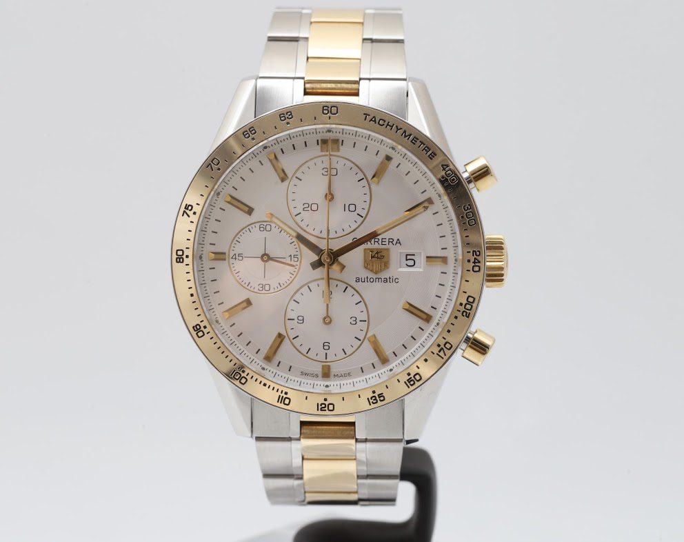 TAG Heuer Carrera 41mm Steel & Gold Automatic Chronograph