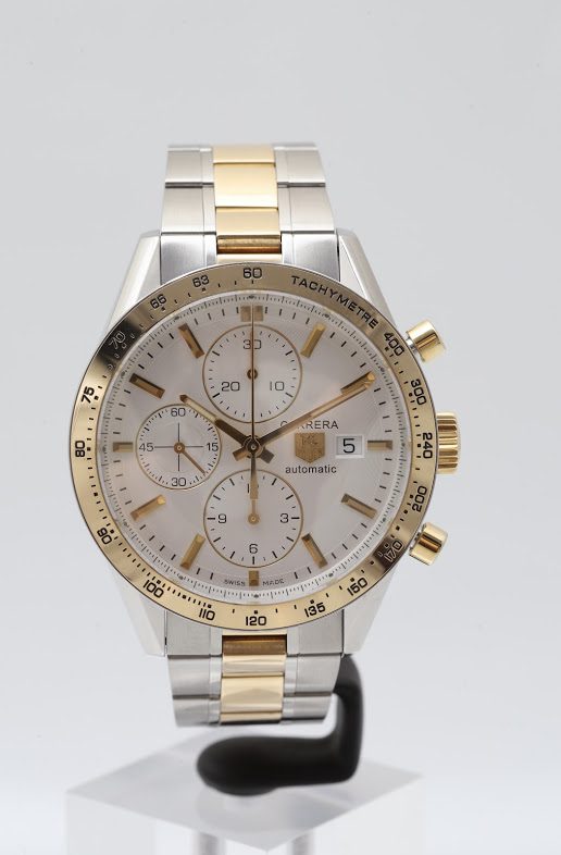 TAG Heuer Carrera 41mm Steel & Gold Automatic Chronograph