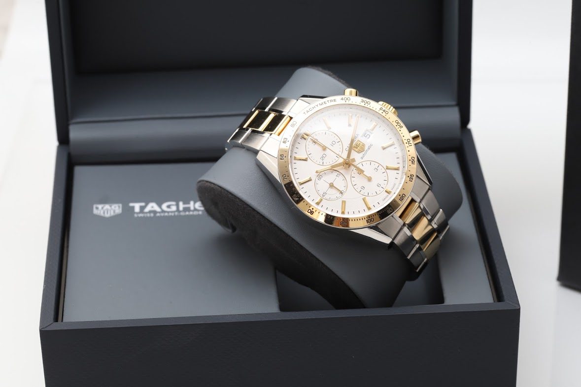 TAG Heuer Carrera 41mm Steel & Gold Automatic Chronograph