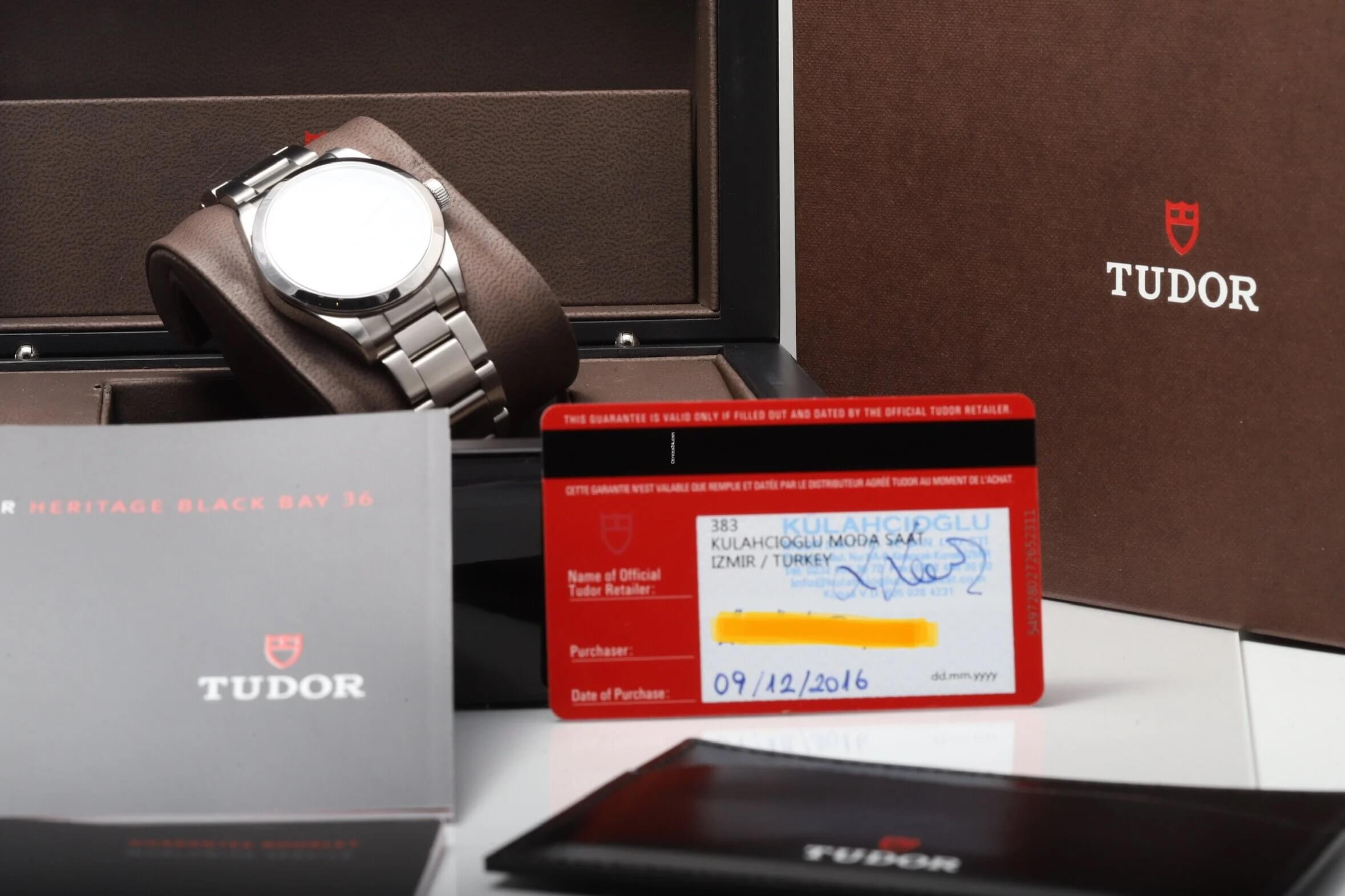Tudor Black Bay 36 Automatic Stainless Steel 79500 Box & Papers