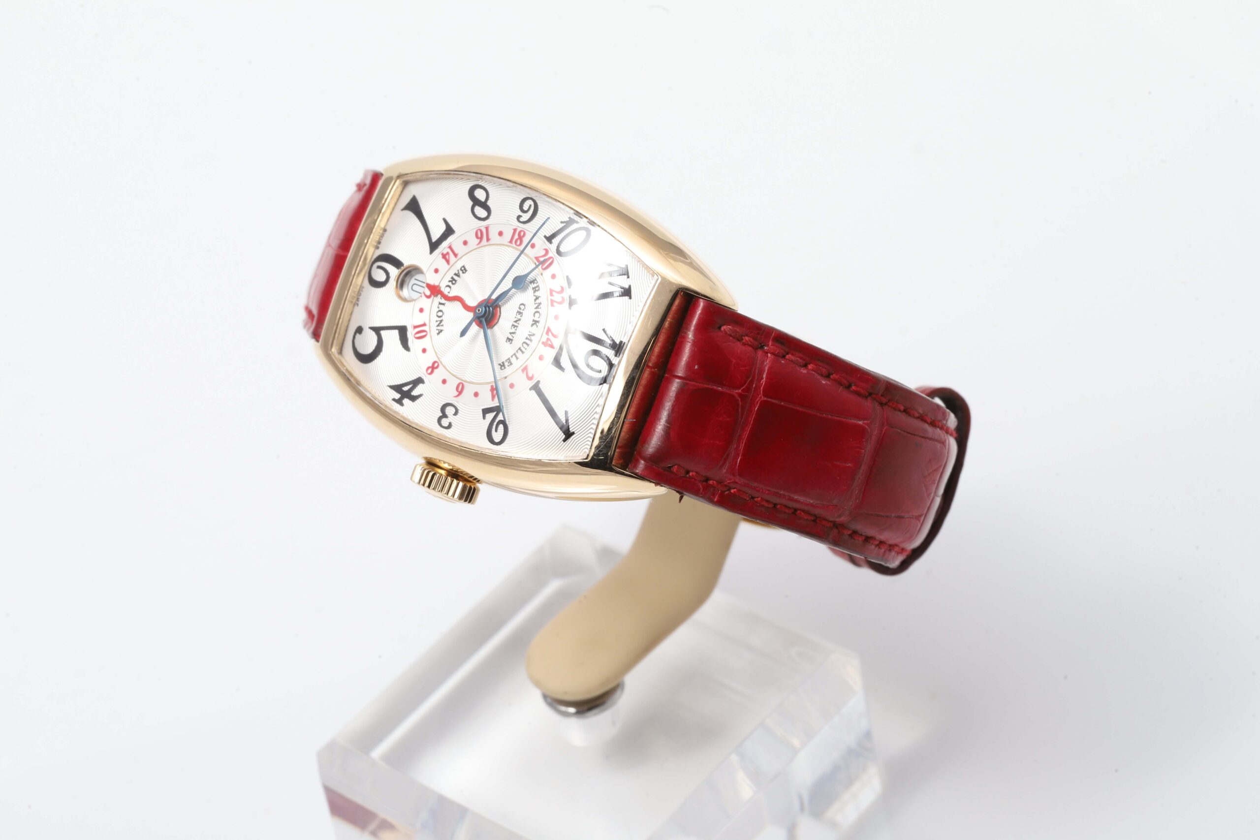 Franck Muller 5850 Casablanca Barcelona 18k Yellow Gold Dual Time Automatic