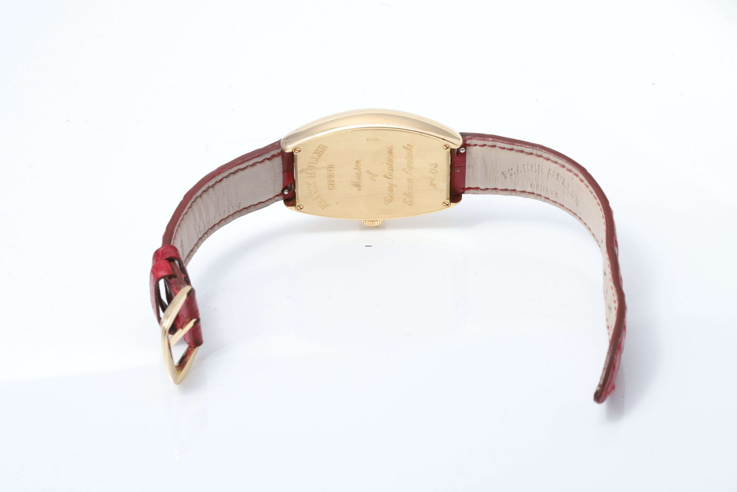 Franck Muller 5850 Casablanca Barcelona 18k Yellow Gold Dual Time Automatic