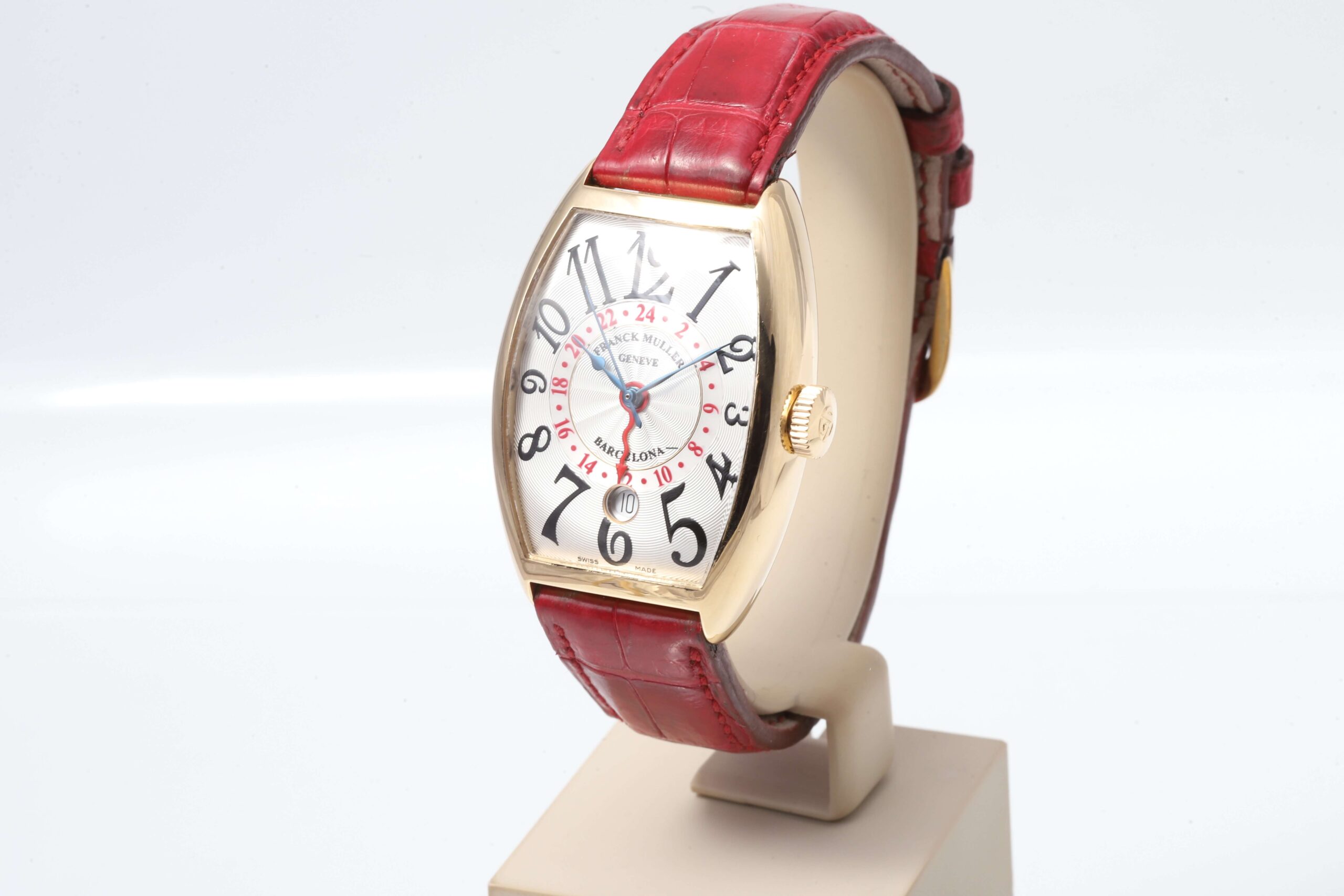Franck Muller 5850 Casablanca Barcelona 18k Yellow Gold Dual Time Automatic